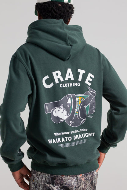 CRATE X WILLIE THE WAITER BEER HUG HOODIE