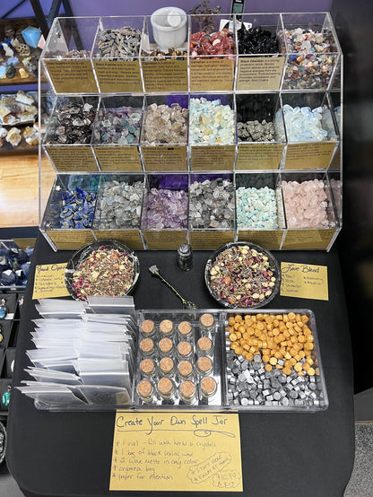 Create your own spell jar kit, Raven's Cauldron, 6 N. Sandusky Street, Delaware, OH 43015