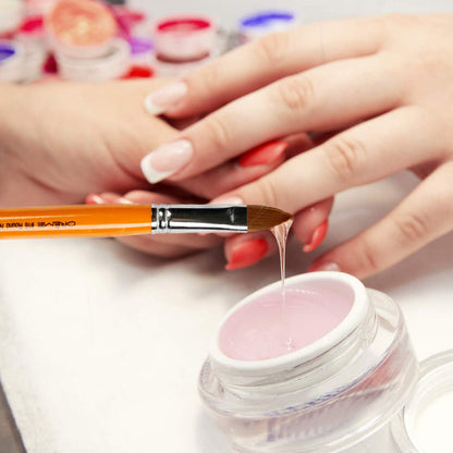Creme Acrylic Nail Art Brush - ikatehouse