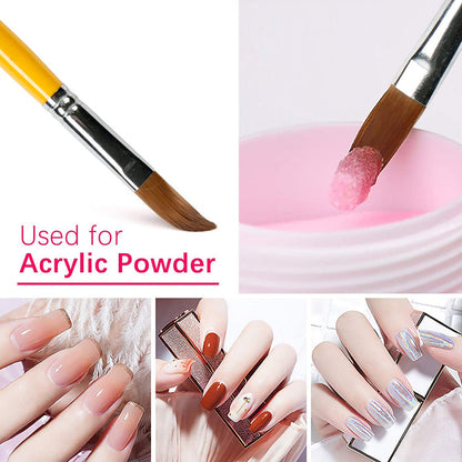 Creme Acrylic Nail Art Brush - ikatehouse