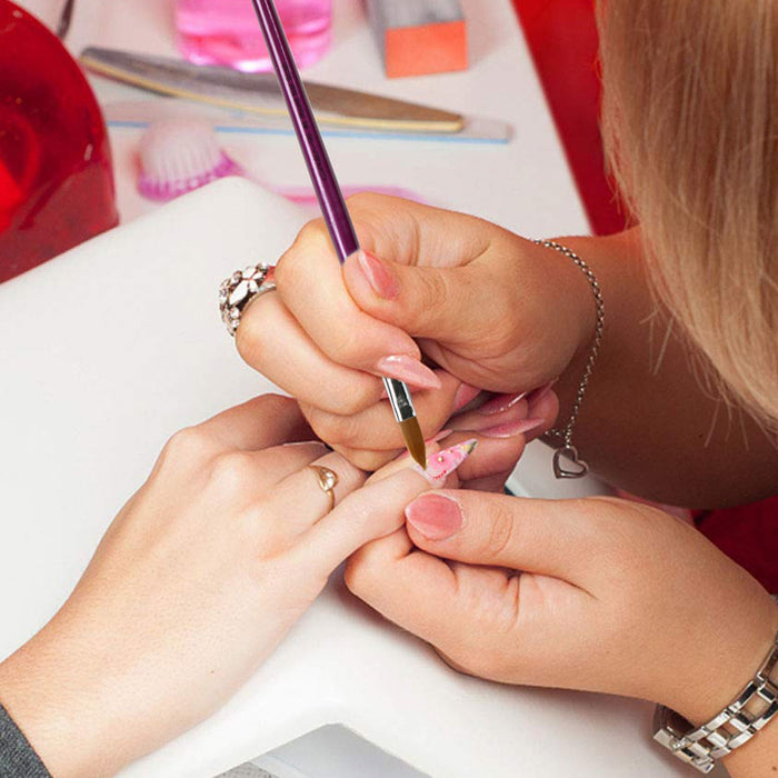 Creme Acrylic Nail Art Brush - ikatehouse