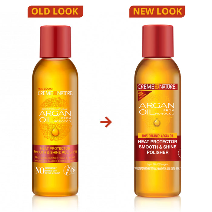 Creme of Nature Argan Oil from Morocco Heat Protector Smooth & Shine Polisher 4oz