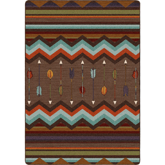 Image of an area rug, Cresting Fletcher - Rainbow