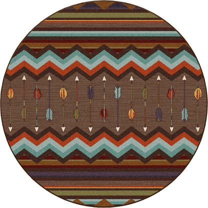 Image of an area rug, Cresting Fletcher - Rainbow