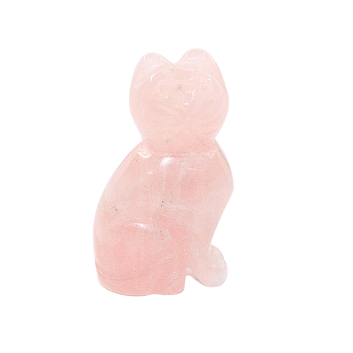 Crystal Cat – Rose Quartz Large