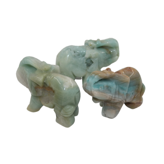 Crystal Elephant - Amazonite Large