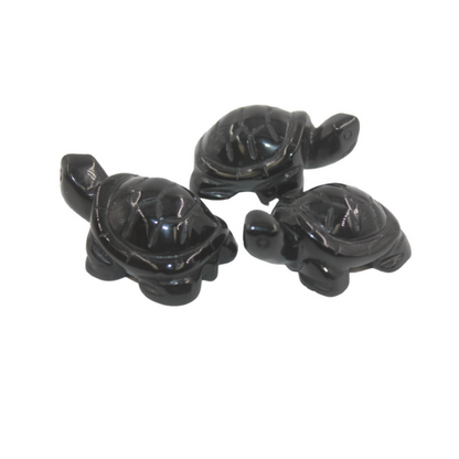 Crystal Turtle – Black Onyx Large