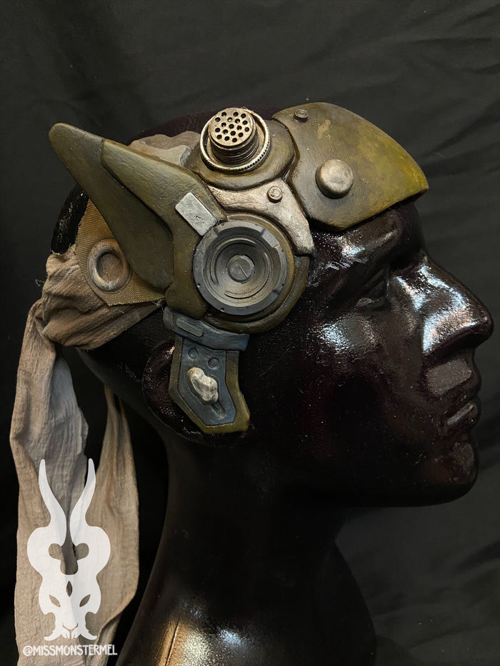 CYBERPUNK ROBOT EAR HEADBAND BLANK-READY TO SHIP