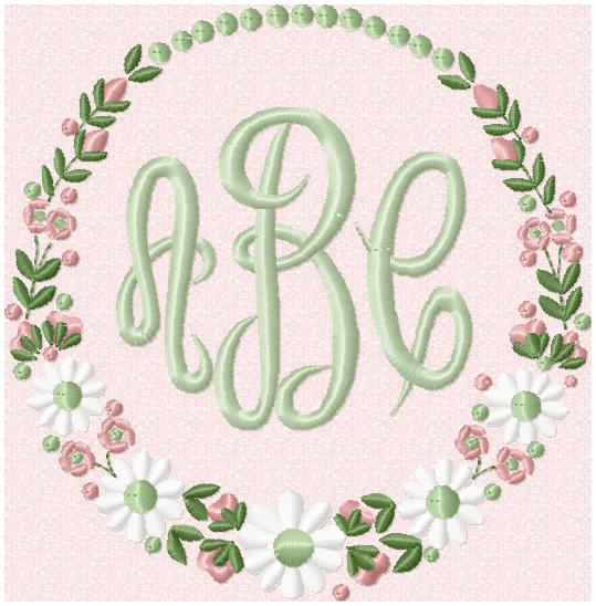 DAISY CIRCLE BORDER FRAME