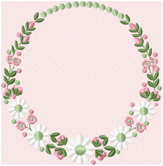 DAISY CIRCLE BORDER FRAME