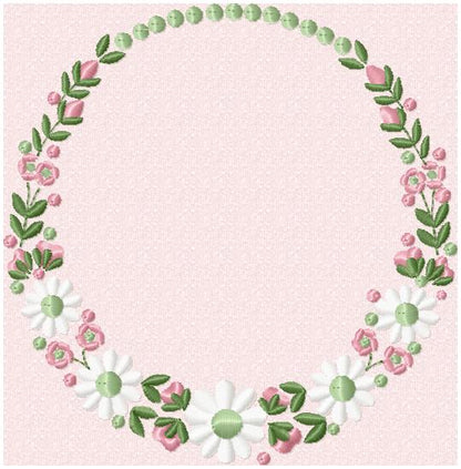 DAISY CIRCLE BORDER FRAME