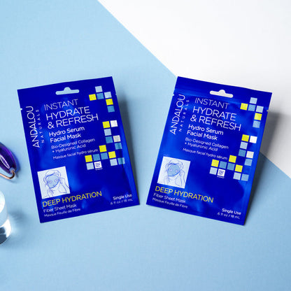 Deep Hydration Instant Hydrate & Refresh Sheet Mask - Andalou Naturals US