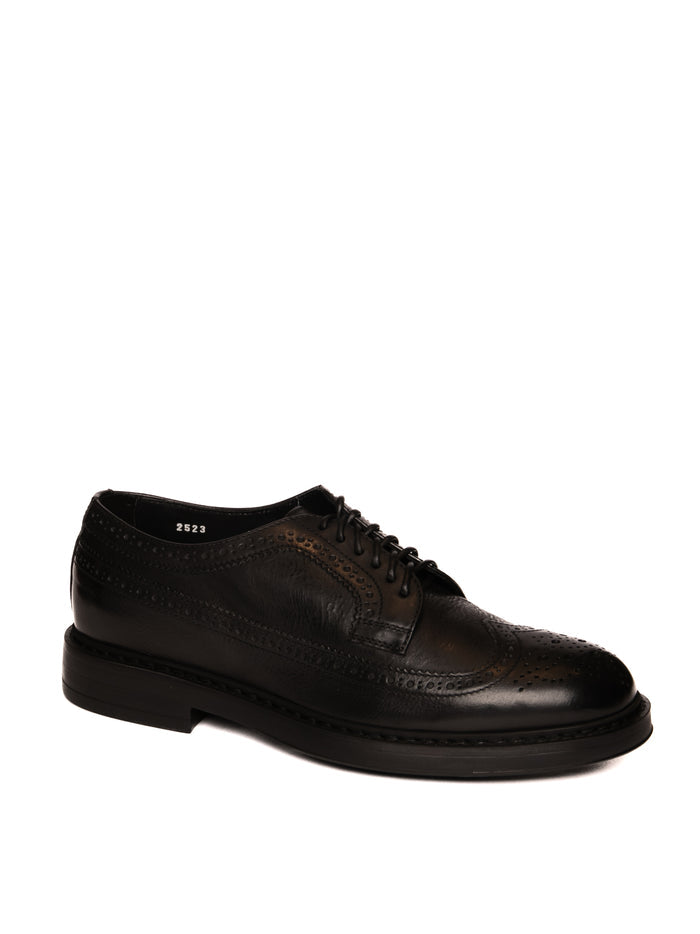 DOUCAL'S derby in pelle nero <BR/> 2523 TRIUMPH-NERO