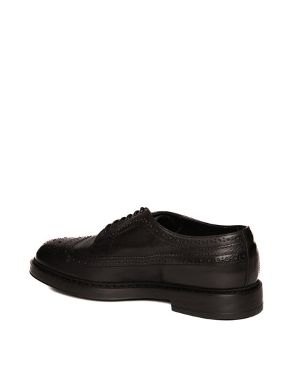 DOUCAL'S derby in pelle nero <BR/> 2523 TRIUMPH-NERO