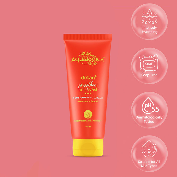 Detan face wash removes tan brightens skin