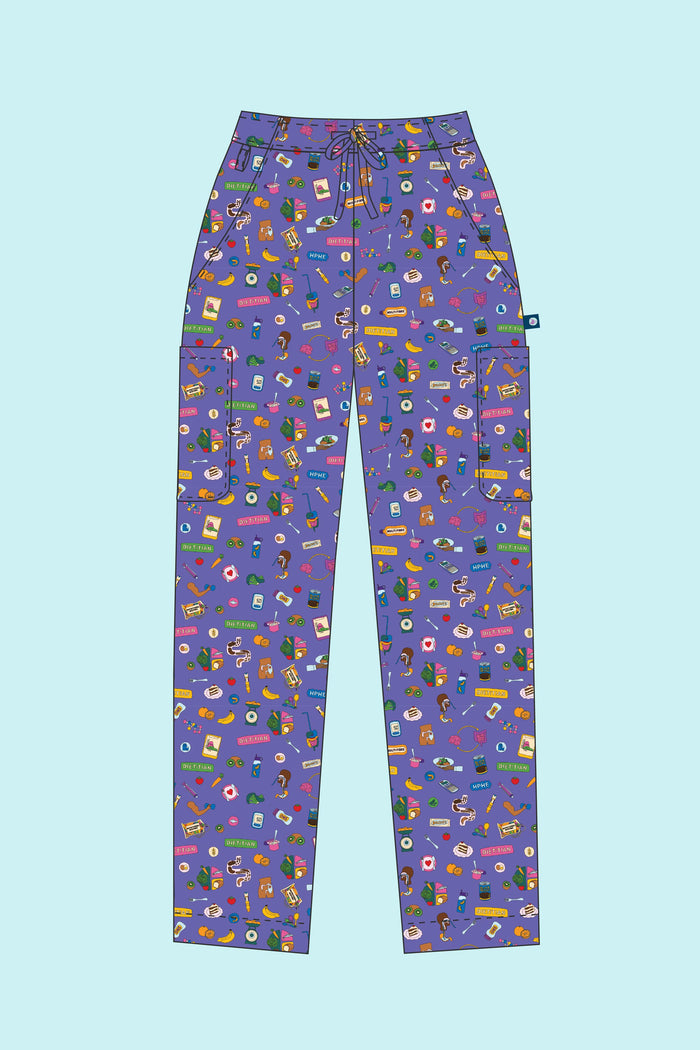 Dietitian – Unisex Printed Scrub Pant