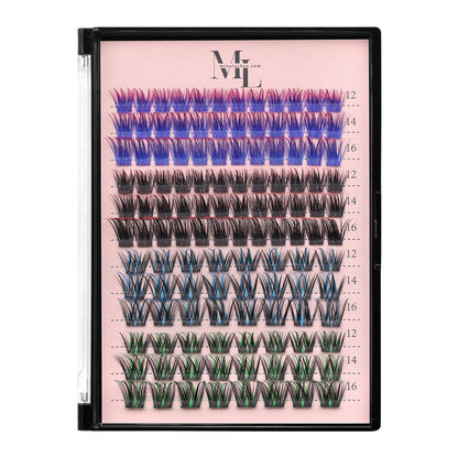 DIY Lash Clusters D-Curl Color Mix – 4 Styles in One Pack by MinuLashes