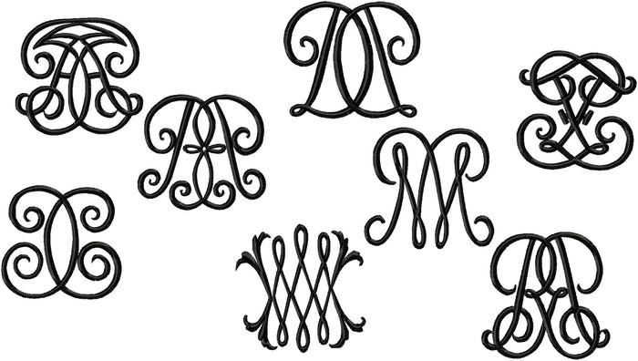 DOUBLE MONOGRAM FONT