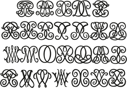 DOUBLE MONOGRAM FONT