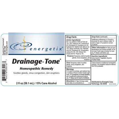 Drainage-Tone® is a homeopathic combination formula for a broad range of symptoms related to congestion of the body’s drainage pathways.