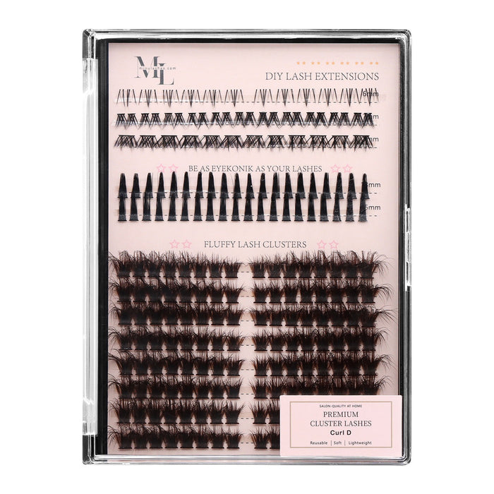 Drama Queen Fluffy Lash Extensions  D Curl – Dark Brown