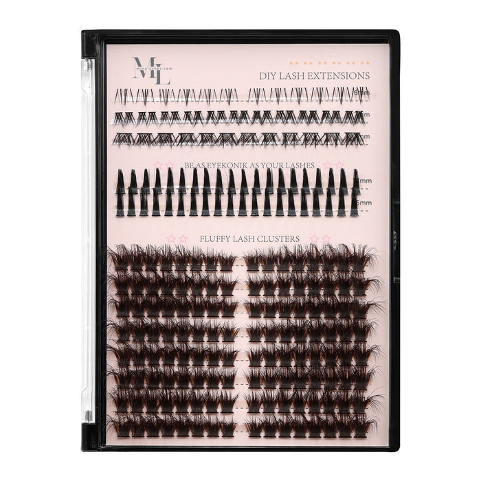 Drama Queen Fluffy Lash Extensions  D Curl – Dark Brown