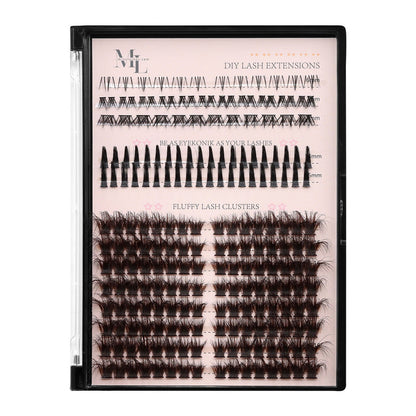 Drama Queen Fluffy Lash Extensions  D Curl – Dark Brown