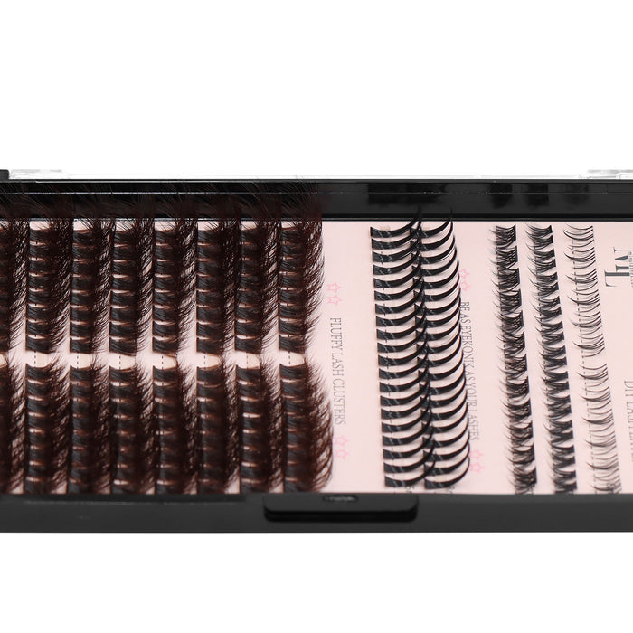 Drama Queen Fluffy Lash Extensions  D Curl – Dark Brown