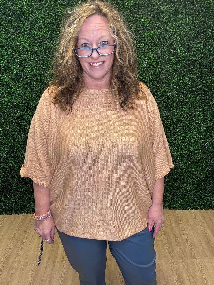 Easel Boatneck Knitted Sweater