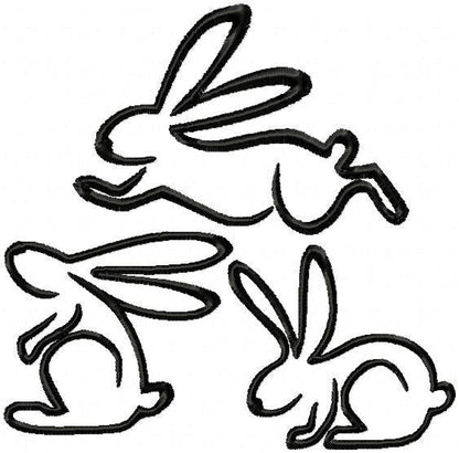 Easter Bunnies 3 different designs