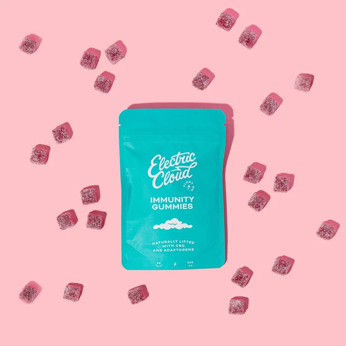 Electric Cloud - CBD Immunity Gummies - 15mg CBD Isolate and Adaptogens - 20ct