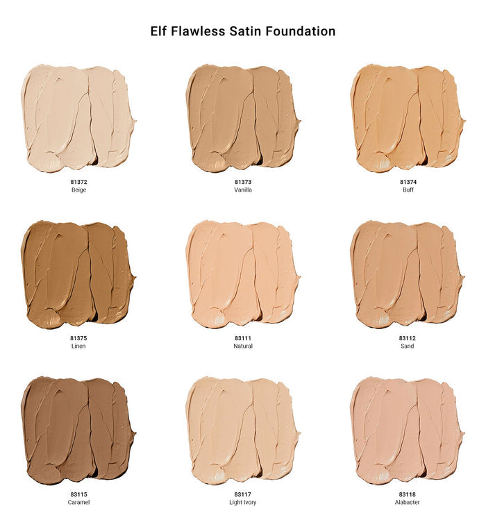 Elf Flawless Satin Foundation 0.68oz - ikatehouse