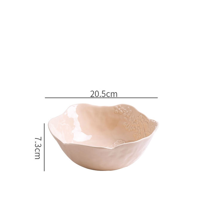 Embossed Peach Bowl