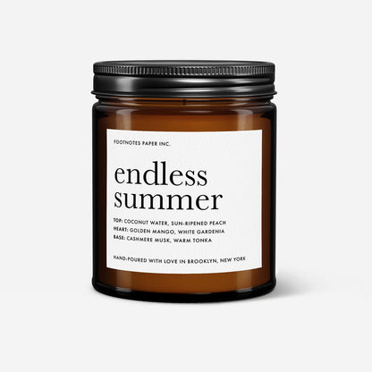 Endless Summer Candle | Tropical Fruity Floral Candle - Footnotes Paper