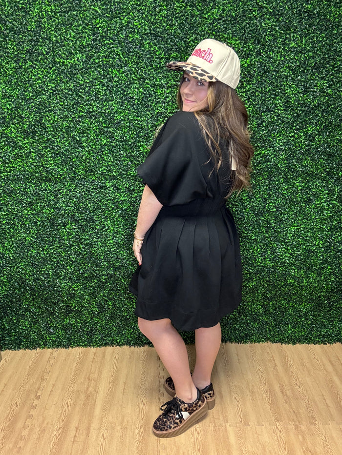 Entro Dolman Sleeve Mini Dress