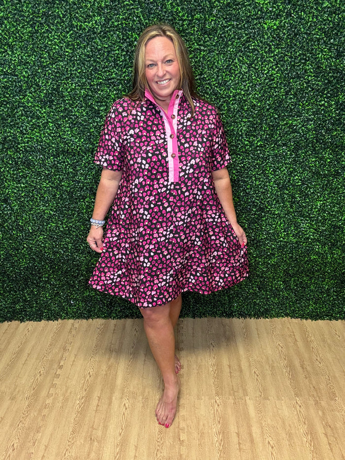 Entro Floral Printed Mini Dress