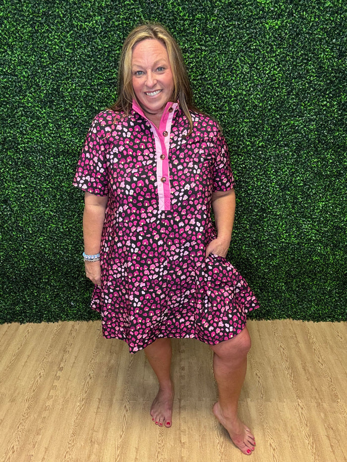 Entro Floral Printed Mini Dress