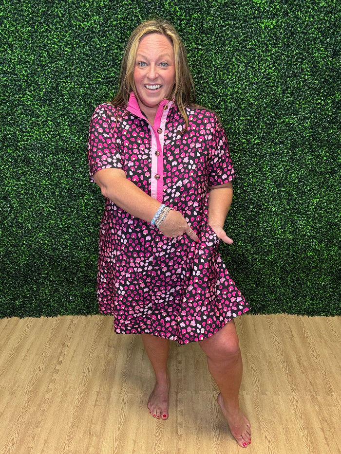 Entro Floral Printed Mini Dress
