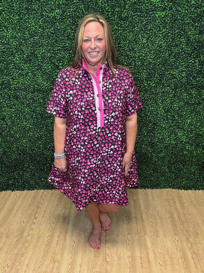 Entro Floral Printed Mini Dress