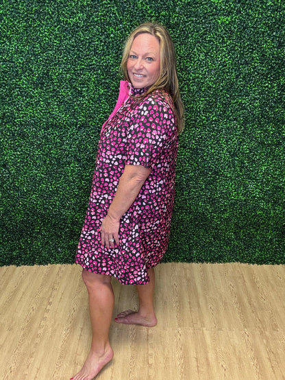 Entro Floral Printed Mini Dress