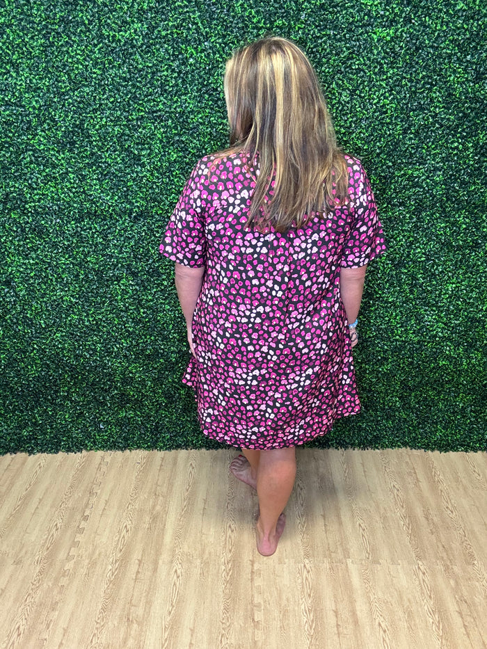 Entro Floral Printed Mini Dress