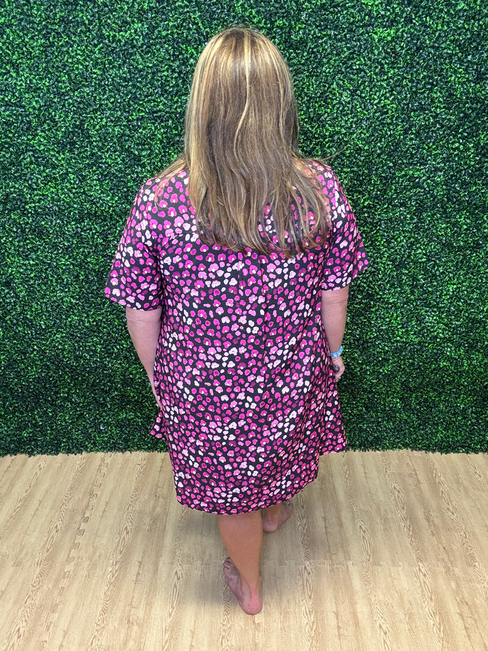 Entro Floral Printed Mini Dress