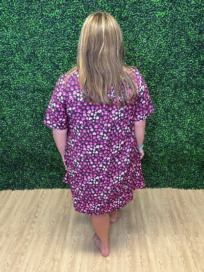 Entro Floral Printed Mini Dress
