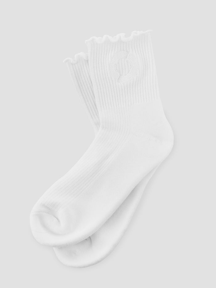 Equinox Half Crew Ruffle Sock
