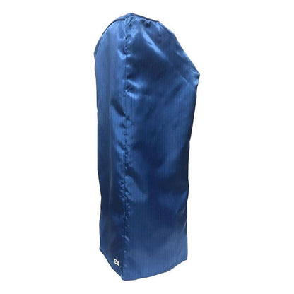 ESD Microscope Dust Cover, Opaque, Blue Fabric (Small, Extra Tall), SKU MA02023103, three quarter front view