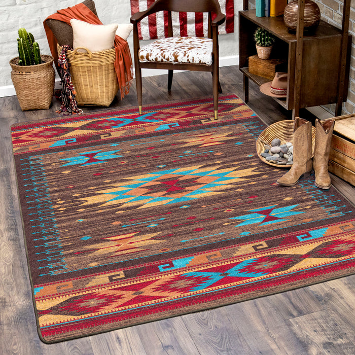 Image of an area rug, Espuela - Turquoise