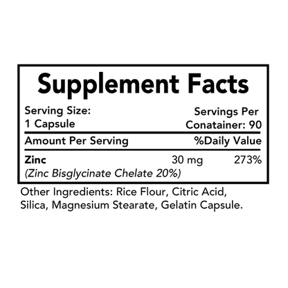 Essential Zinc 90 ct by Optimal Health Systems