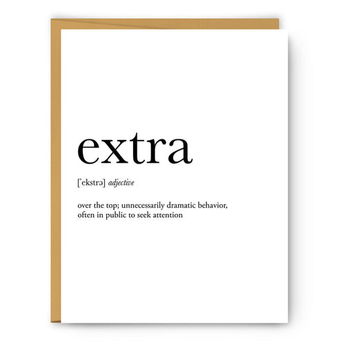 Extra Definition Everyday Card