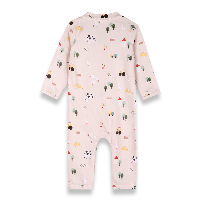 Farm Zipper Baby Coverall Jumpsuit (Organic Jersey)