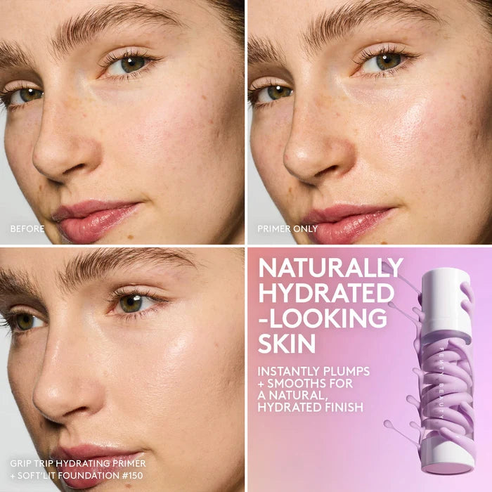 Fenty Beauty Grip Trip Hydrating Primer 30ml bottle, close-up of the product with its packaging and branding visible.